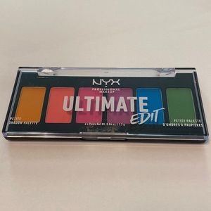 NYX Professional Makeup Ultimate Edit Bright Eyeshadow Palette with 6 Shades
